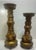 Late 20th Century Pair of Ornate Grape & Vine Pillar Candle Holders, Old World Style For Sale - Image 5 of 7