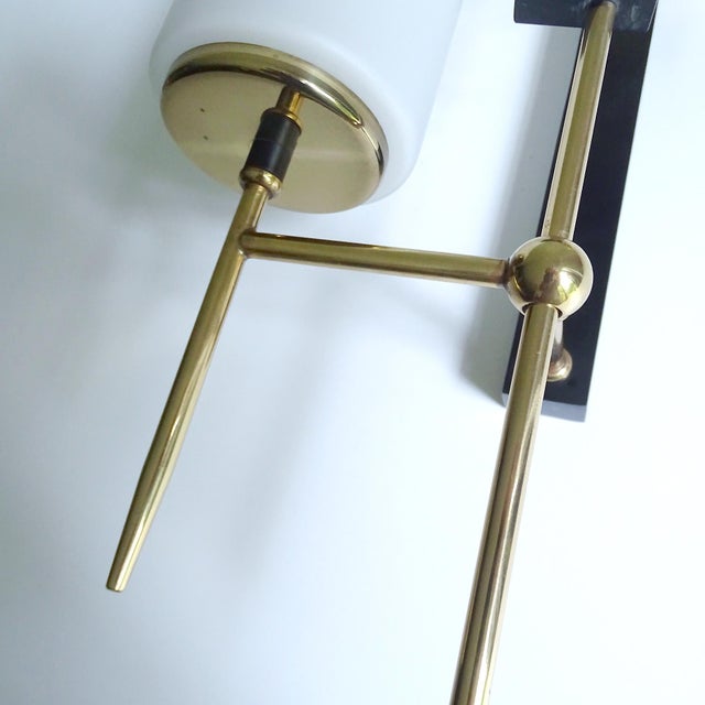 Vintage Glass Wall Lights from Lunel, 1960s, Set of 2 For Sale - Image 13 of 18