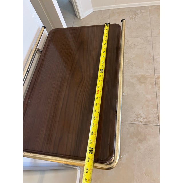 Vintage Cosco Bar Cart: Mid-Century Modern Serving Cart With Removable Trays For Sale - Image 4 of 12