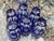 Baccarat Cobalt Cut-to-Clear Crystal and 950 Silver Liqueur Set, 1910, Set of 7 For Sale - Image 12 of 16