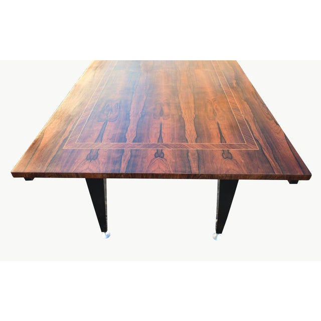Mid-Century French Rosewood Dining Table For Sale - Image 6 of 16