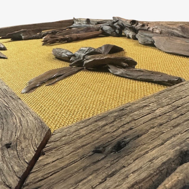 Vintage Folk Art Dimensional Bas-Relief Driftwood Assemblage For Sale In Philadelphia - Image 6 of 7