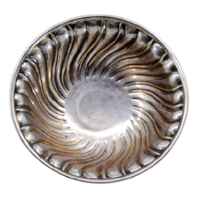 Silver Bowl with Scrollwork For Sale