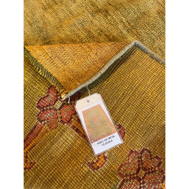 Early 20th Century Antique Turkish Oushak Rug For Sale - Image 4 of 9