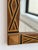 Glass Vintage Parquetry Framed Mirror With Corner Stud Details, Circa 1940s For Sale - Image 7 of 13