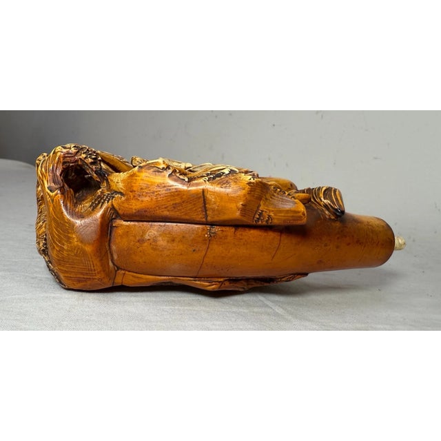 Huge Antique 19th Century Hand Carved Man Lady Horse Dog Meerschaum Smoking Pipe For Sale - Image 12 of 16