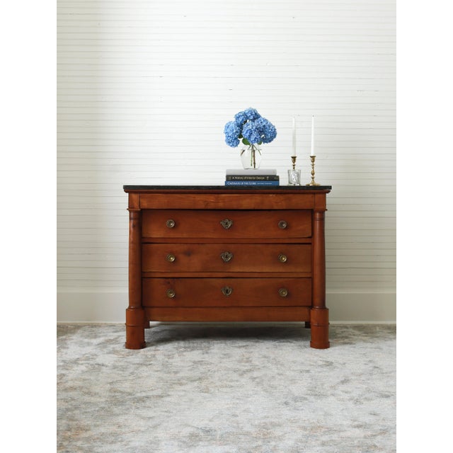 This lovely piece is a French Empire commode dating from 1850-1870, during the reign of Napoleon III (who was the nephew...