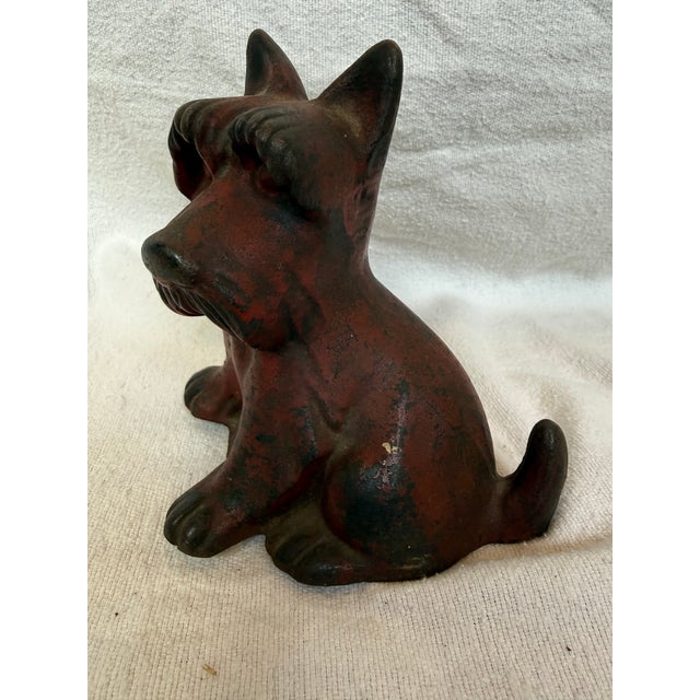 Handsome red cast iron sitting Scotty