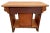 Antique Mission Oak Kitchen Island Cabinet Prep Station Chop Top Open Side Shelf For Sale In Palm Springs - Image 6 of 12