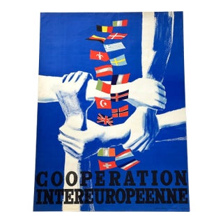 Vintage European Art Poster For Sale