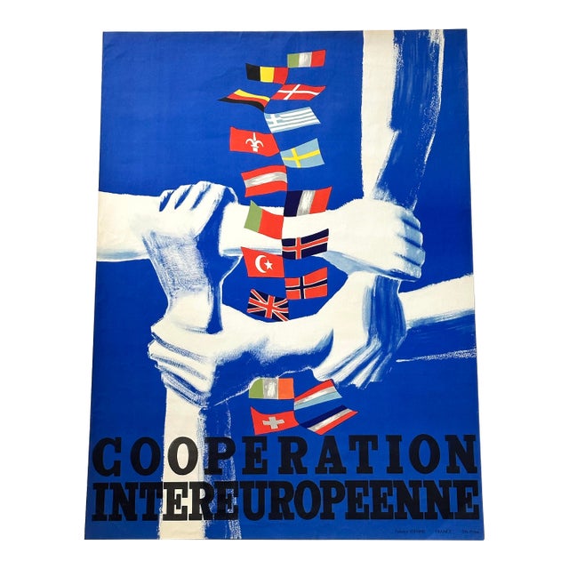 Vintage European Art Poster For Sale
