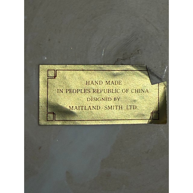 Ceramic Maitland Smith Koi Bowl Planter For Sale - Image 7 of 10