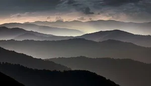 Mountain Landscape at Dusk' Contemporary Archival Color Photograph Print From the Original Negative by Orkhan Aslanov - 20x24