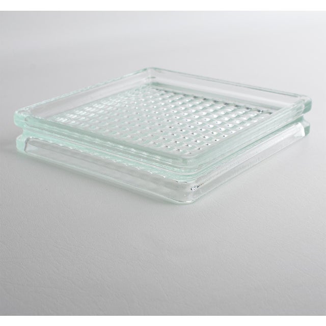 Le Corbusier for Lumax Mid-Century Modern Glass Desk Tidy, Catchall Bowl For Sale - Image 10 of 12