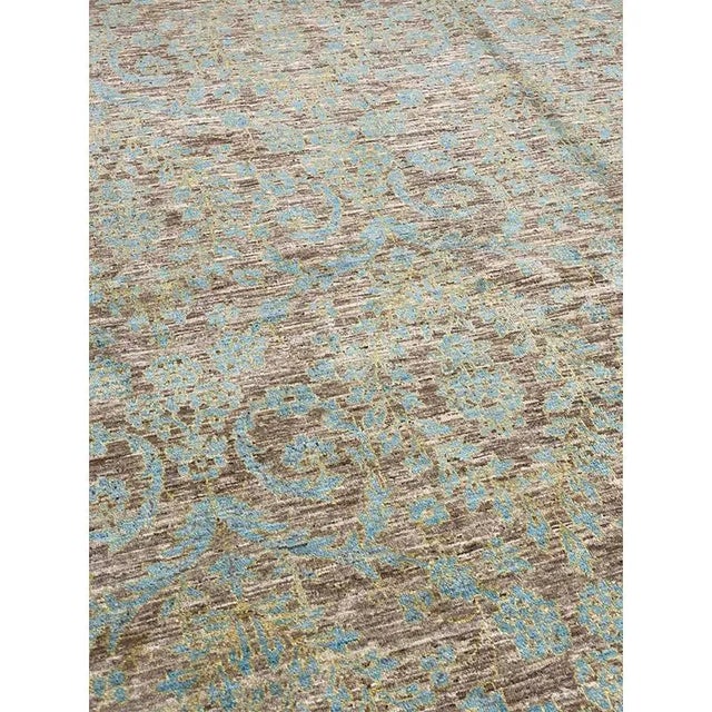 Taupe Handwoven Transitional Style Area Rug 7’10” X 10’1″ For Sale - Image 8 of 12