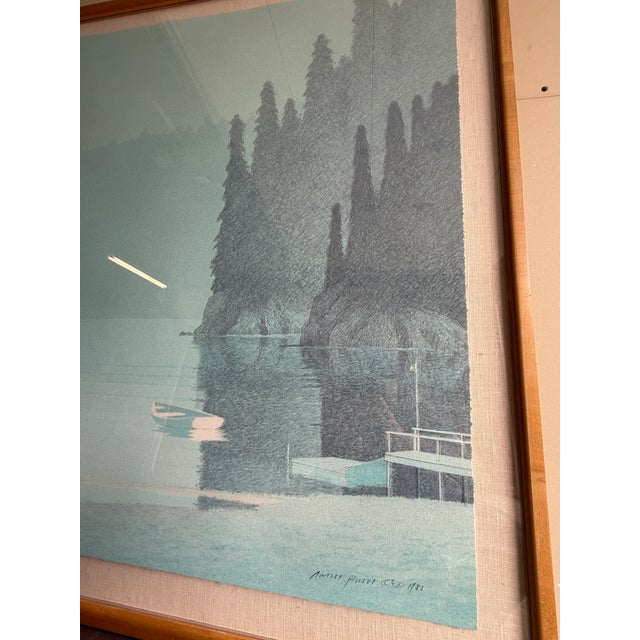 Late 20th Century Russell Chatham "Spring Morning" 1988 Artist Proof Signed Lithograph ~ Framed & Matted Art For Sale - Image 5 of 18