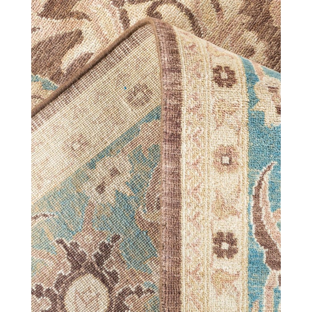 Eclectic, One-of-a-Kind Hand-Knotted Area Rug - Brown, 6' 1" x 8' 10" For Sale In New York - Image 6 of 8