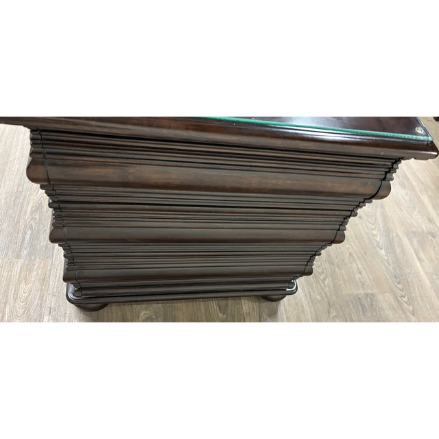 Vintage Tommy Bahama Royal Kaha Black Sands Mahogany Lamp Table Chest Nightstand For Sale - Image 14 of 16