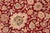 Shabby Chic 1990's Pak-Persian Red/Green Wool Rug - 6'2'' X 8'11'' For Sale - Image 4 of 9