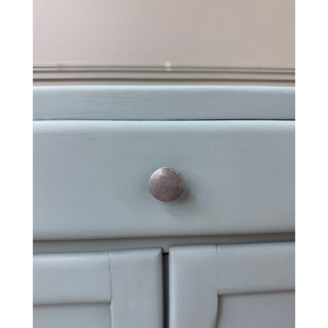 Small Parisian Blue Sideboard, 1940s For Sale - Image 6 of 10