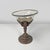 Italian antique cup with glass hemisphere and decorated wood stem, early 1900s Wood and glass cup with a round base. The...