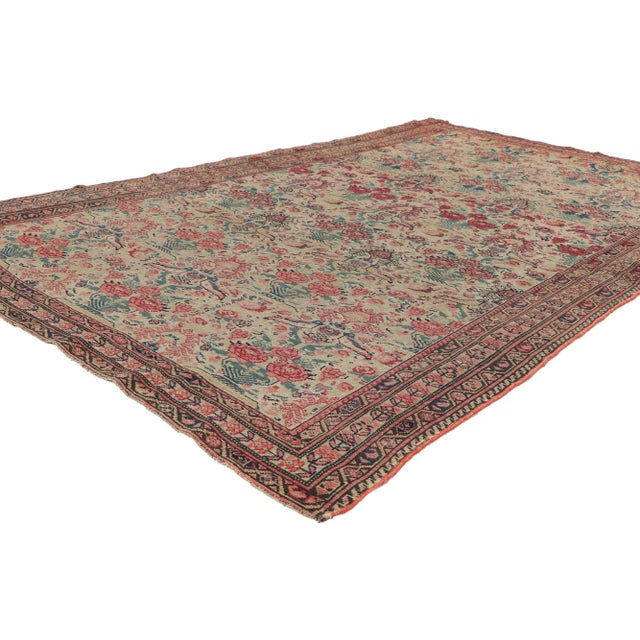 78517 Antique Persian Mishan Malayer rug, 04'01 x 06'02. Emanating timeless style with incredible detail and texture, this...