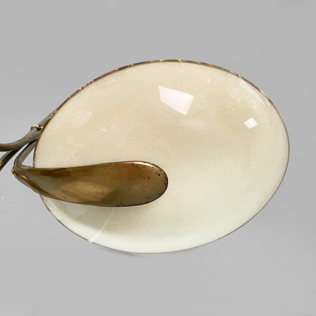 Mid-Century Modern Italian Chandelier in Glass and Brass, 1950s For Sale - Image 11 of 18