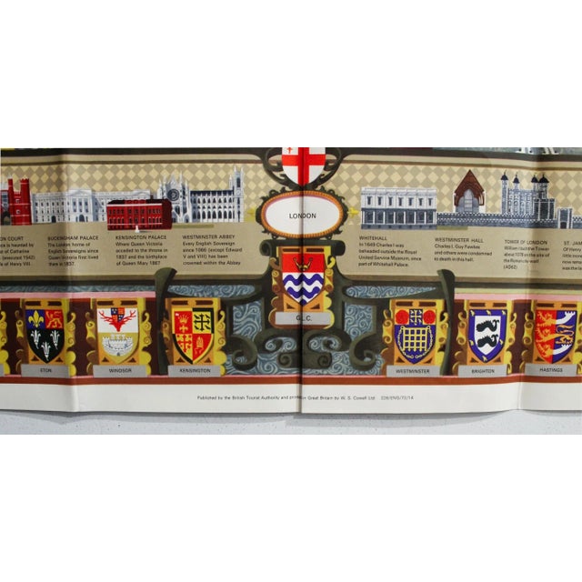 1957 British Travel Poster, a Map of Royal Britain and Ireland For Sale - Image 4 of 4