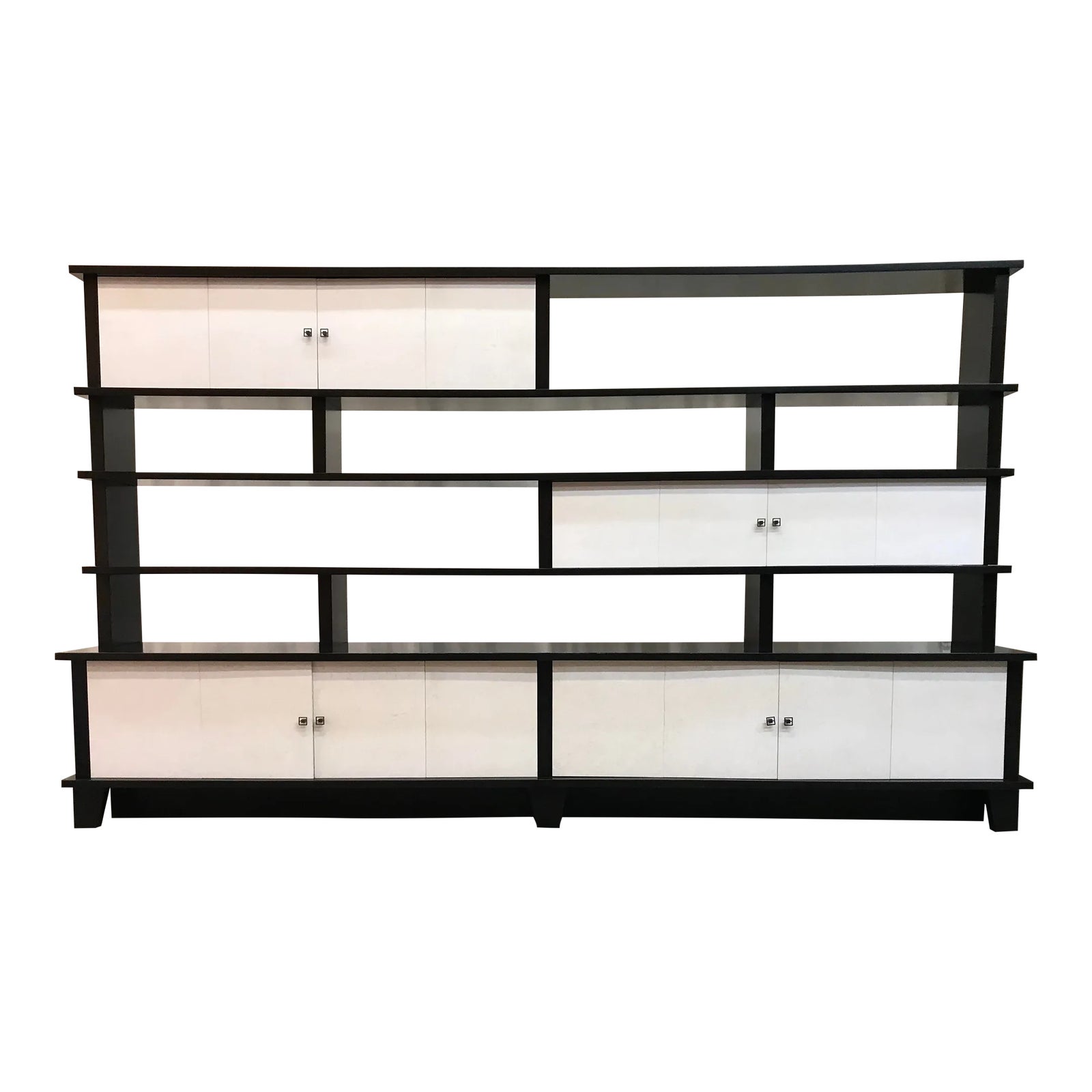 Custom Contemporary Bookcase in the Style of Charlotte Perriand | Chairish