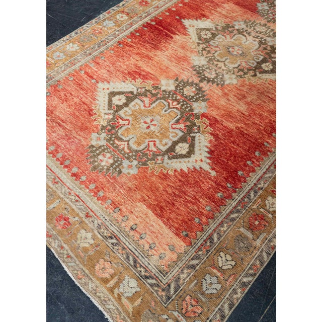 Textile Turkish Vintage Rug 4'8" x 10'3 #21395 For Sale - Image 7 of 8