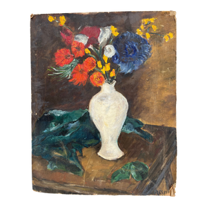 Antique Floral Still Life Painting