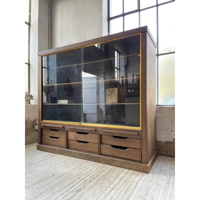 Oak Display Cabinet, 1950s For Sale - Image 12 of 18