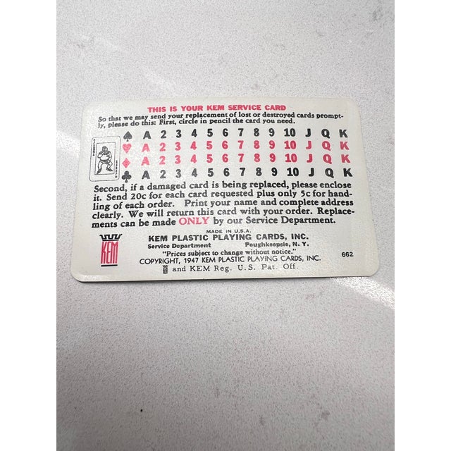 Vintage Kem American Horses Playing Cards in Plastic Case Equestrian Decor For Sale - Image 4 of 8