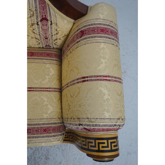 Versace Gigasso Mahogany Empire Style Chaise Recamier For Sale In Philadelphia - Image 6 of 18