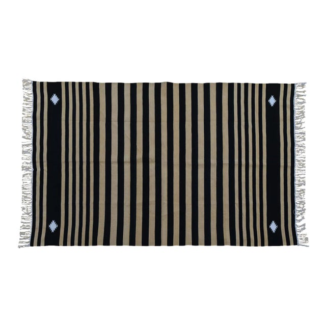 Cybele Rug, 6x9, Black For Sale