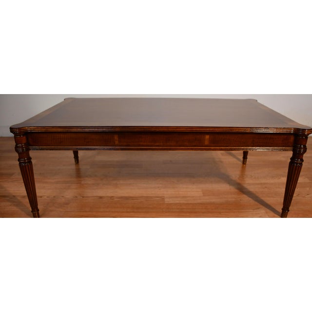 1950s Henredon English Style Walnut Coffee Table For Sale - Image 10 of 18