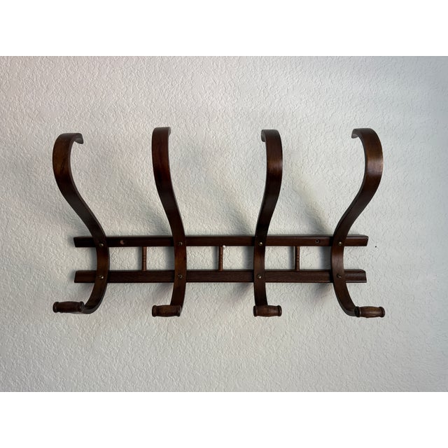 Vintage Thonet Style Bentwood Wall Hooks For Sale - Image 11 of 11