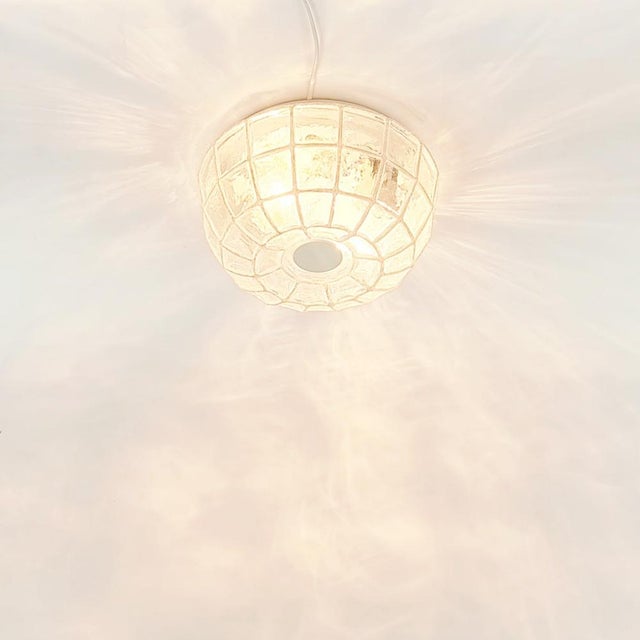 Mid-Century Modern Glass Flush Mounts from Limburg, Germany, 1970s, Set of 2 For Sale - Image 4 of 11