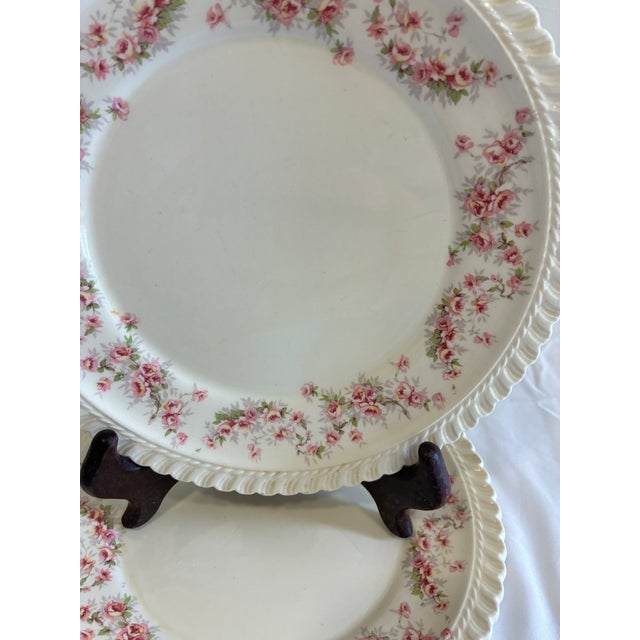Mid 20th Century Harker Royal Gadroon Bridal Rose Plates – Set of 4 For Sale In Oklahoma City - Image 6 of 11