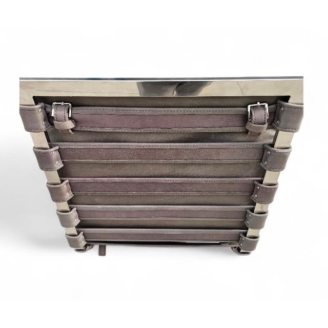 Restoration Hardware Oviedo Leather Desk Office Chair For Sale - Image 12 of 18