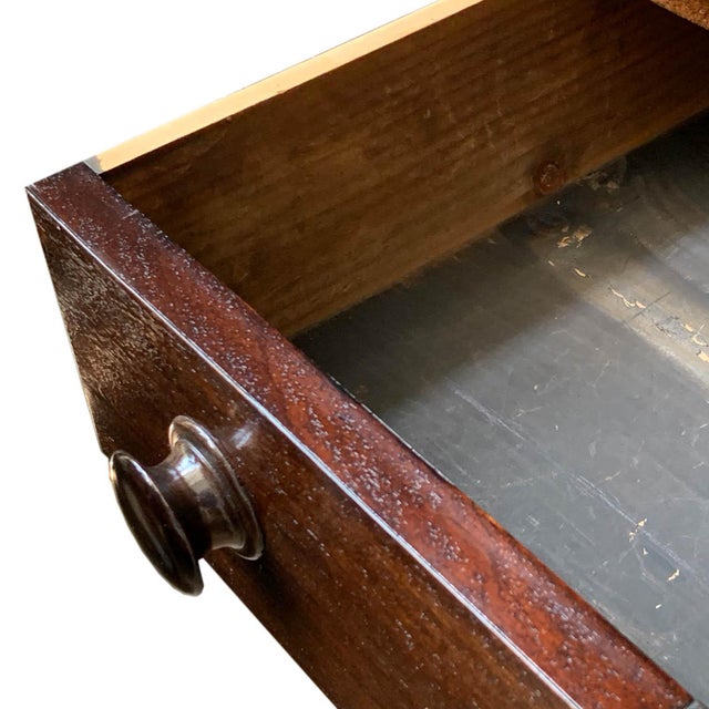 Brown Vintage Wooden American Desk For Sale - Image 8 of 9