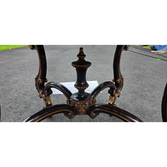 Brown 1980s Pair of Custom Mirrored Top, French Style. Accent Side Tables For Sale - Image 8 of 8