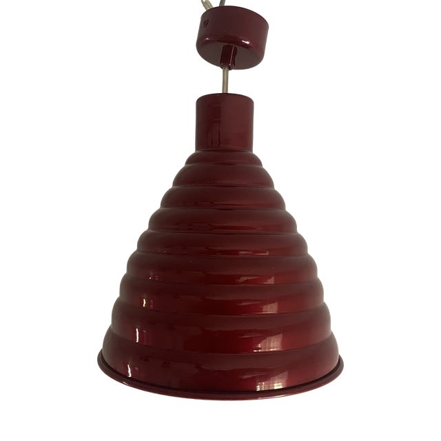 Vintage Industrial Pendant Light by Sijaj Hrastnik, Former Yugoslavia, 1970s For Sale