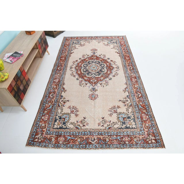 Vintage Turkish Handmade Wool Rug, 1970s, in Flawless conditions. Designed 1970 to 1979