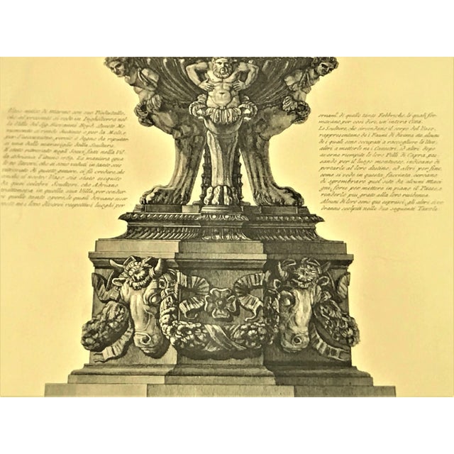Wood Giovanni Battista Piranesi Urn Etching in Frame For Sale - Image 7 of 13