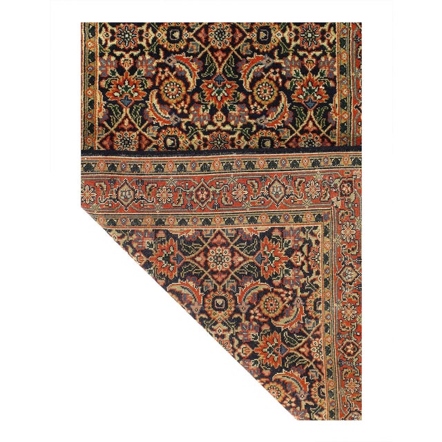 Pasargad DC Fine Hand Knotted Indian Herati Runner For Sale - Image 4 of 4