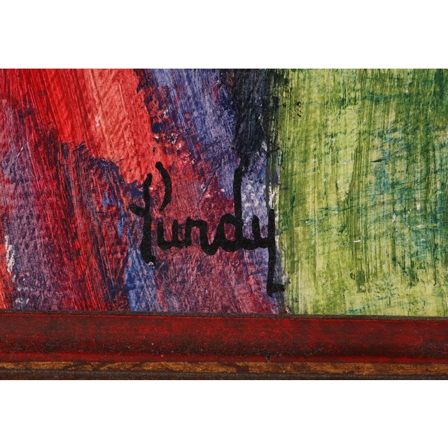 1960s 1960’s Donald Roy Purdy Modernist Oil Painting For Sale - Image 5 of 6