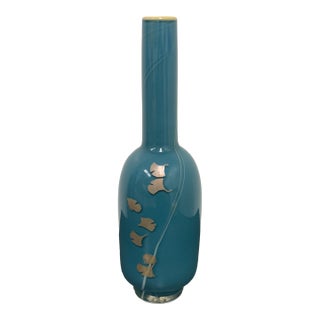 Circa 2011 Studio Paran Art Glass Bottle Vase For Sale