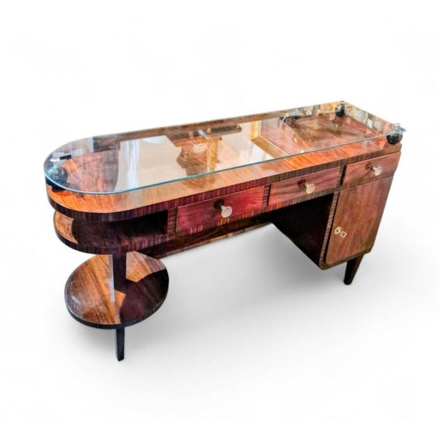 Art Deco Desk, Poland, 1930s For Sale - Image 3 of 9
