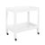 Contemporary Matthew Izzo Home Otis Fluted White Washed Oak Bar Cart With For Sale - Image 3 of 8